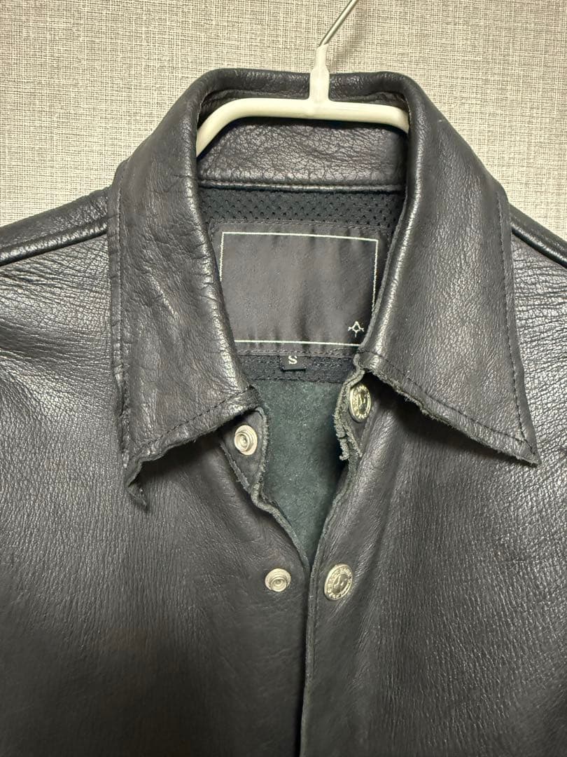 バックボーン 初期 ディアスキンレザーシャツ