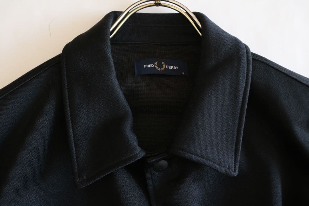 【FRED PERRY】極美品　コーチジャケット　黒　M 日本製★