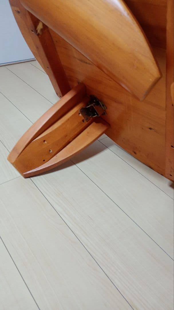 楕円形木製センターテーブル