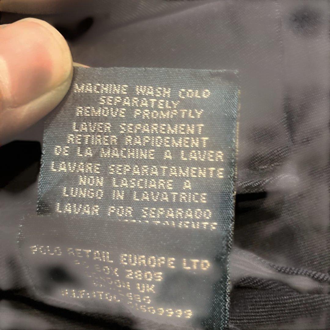 ポロ ラルフローレン ネイビー　スイングトップ　ペンキ有