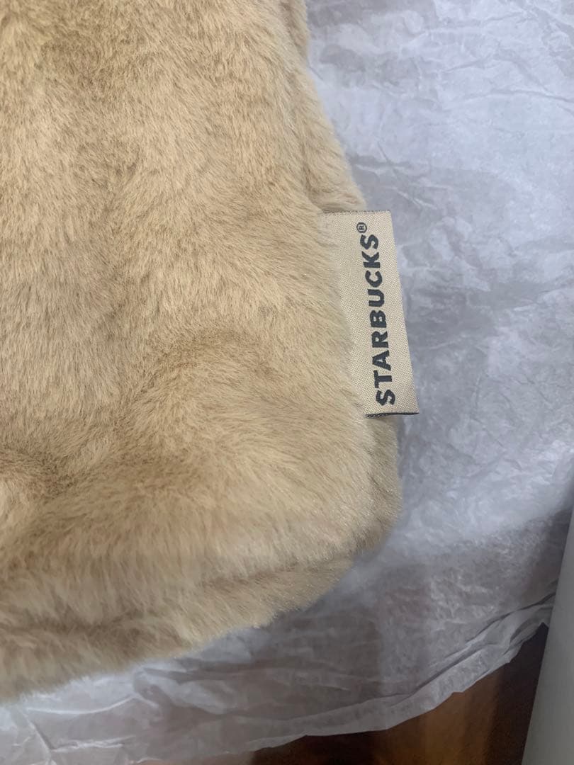 3点セット　スタバ　ステンレス　タンブラー　ファー　バッグ　ポーチ　巾着