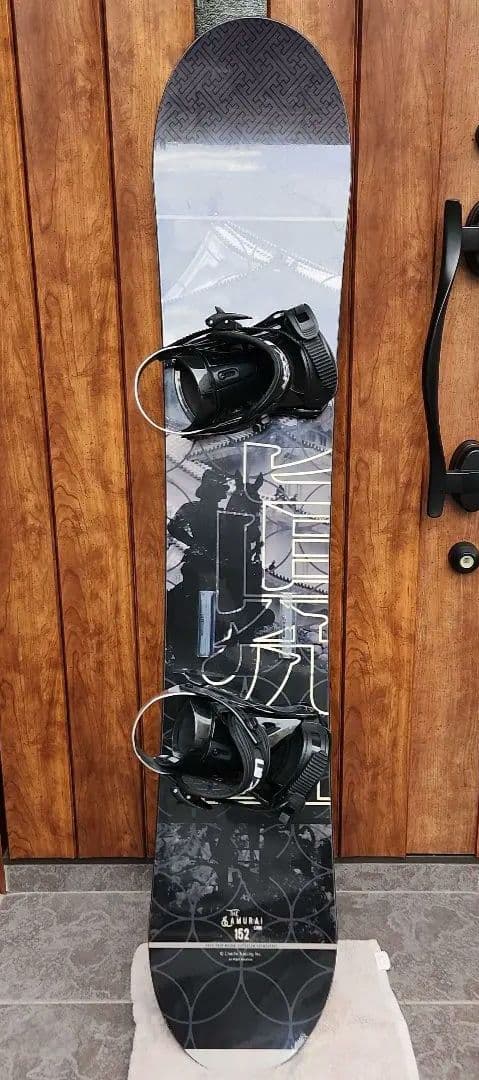 眞空雪板等THE SAMURAI Kuro152スノーボード侍ブラック黒ケース付