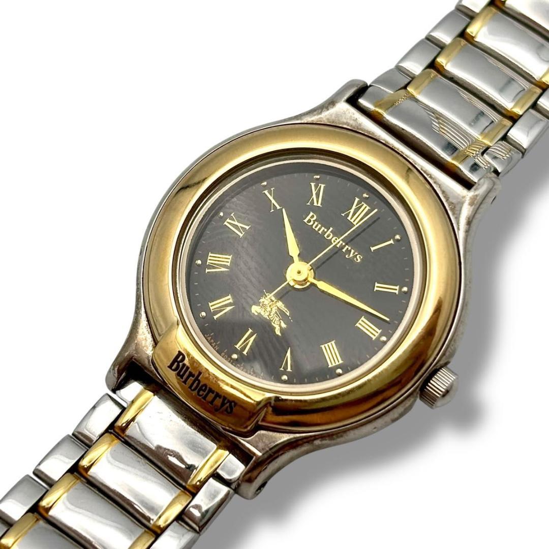 稼働 バーバリー 腕時計 クオーツ レディース 6031-603626 コンビ