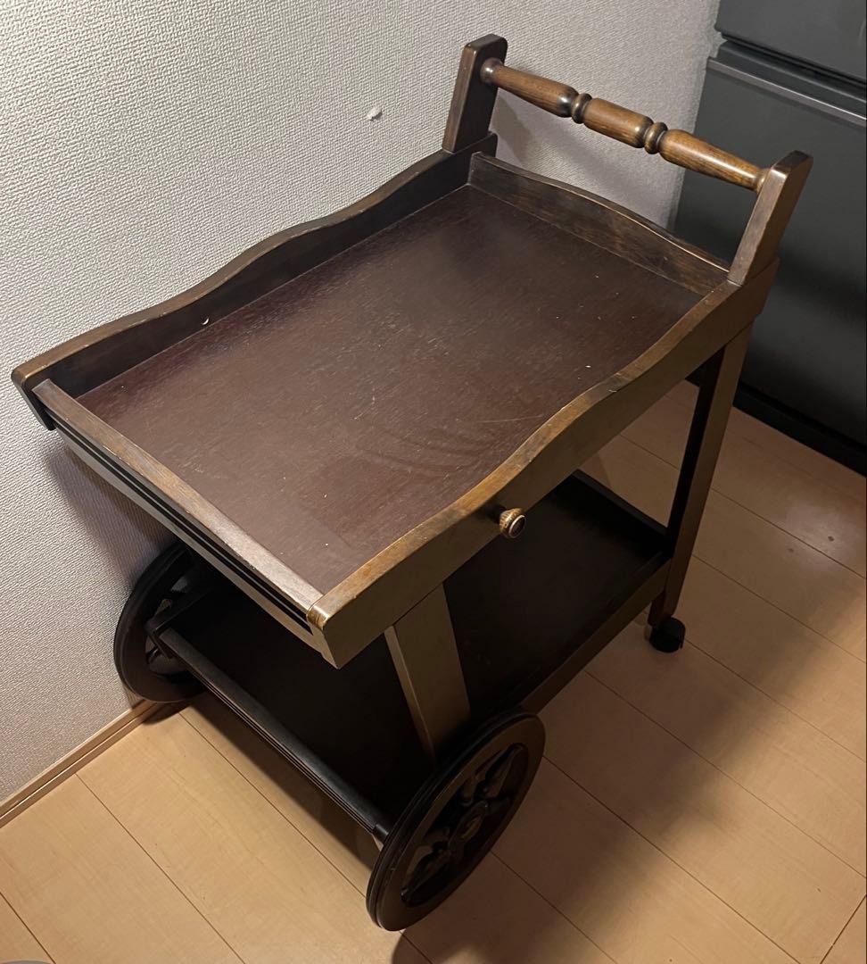 Karimoku キッチンワゴン アンティーク調 ツールワゴン 家具