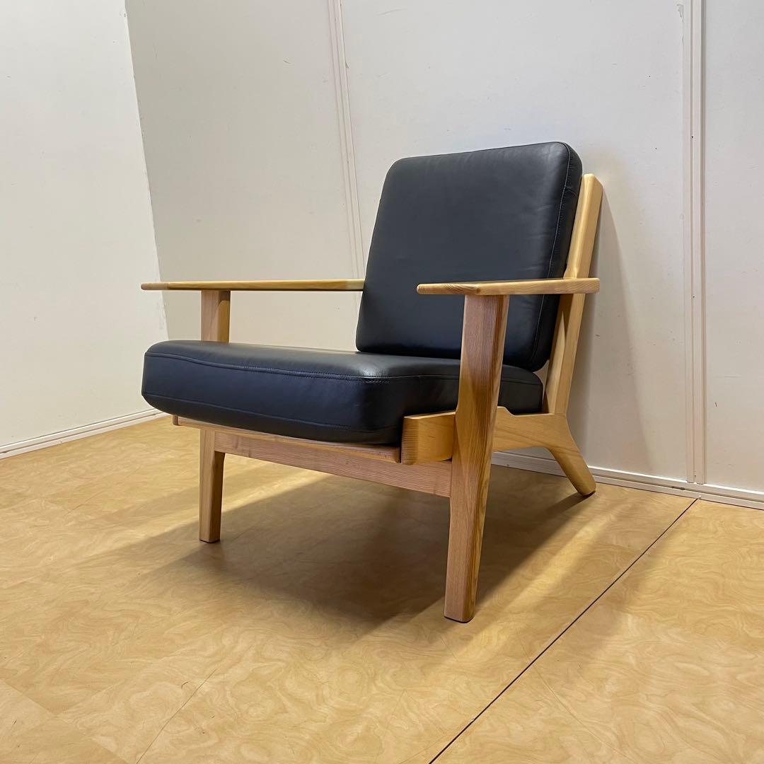 ウェグナー GE290② リプロダクト 革 レザー ソファ チェア 椅子 1人掛