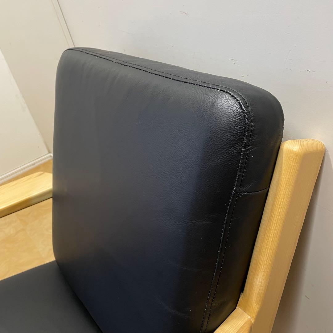 ウェグナー GE290② リプロダクト 革 レザー ソファ チェア 椅子 1人掛