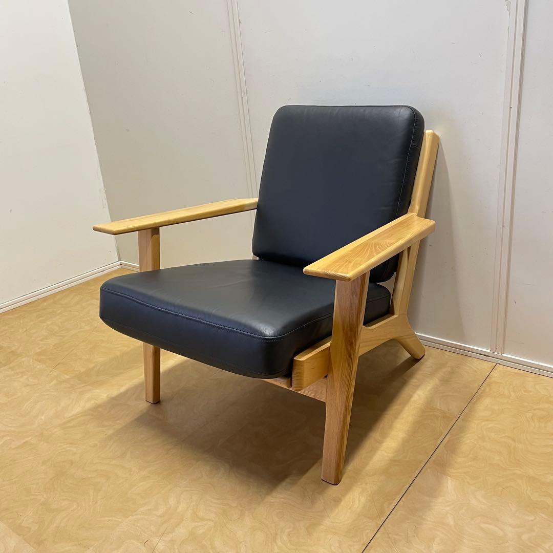 ウェグナー GE290② リプロダクト 革 レザー ソファ チェア 椅子 1人掛