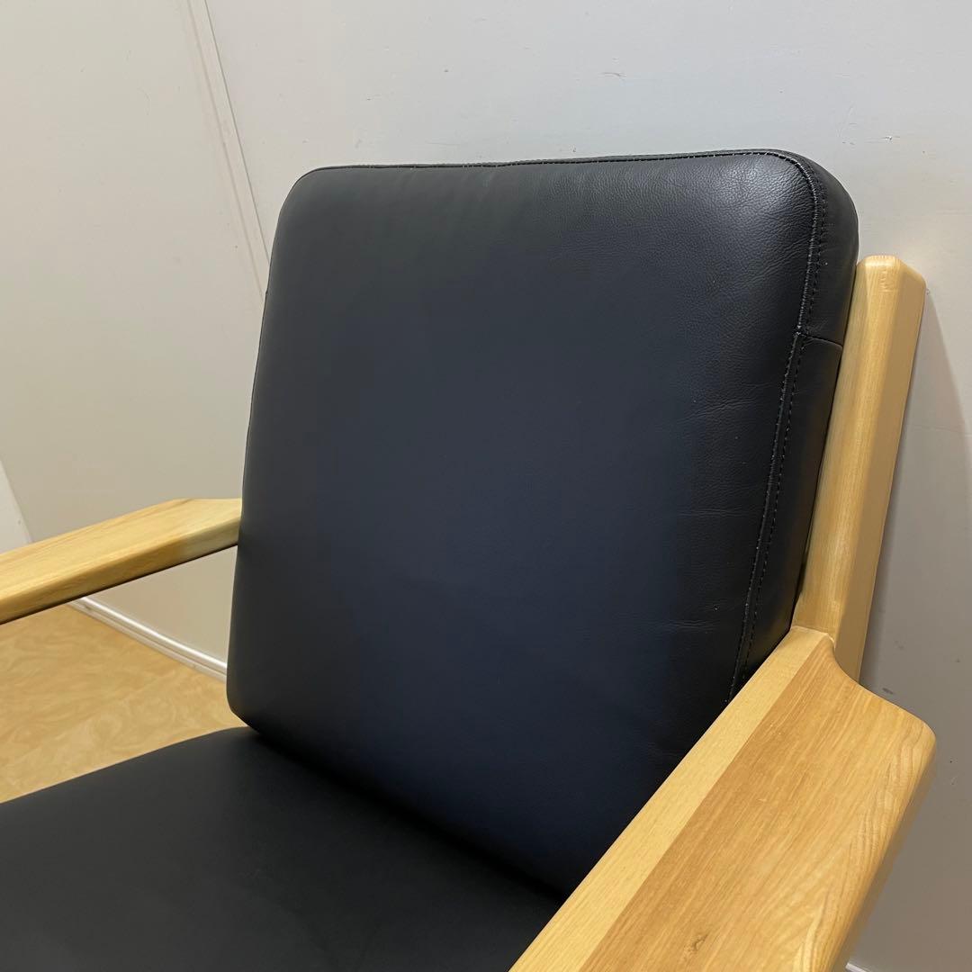 ウェグナー GE290② リプロダクト 革 レザー ソファ チェア 椅子 1人掛