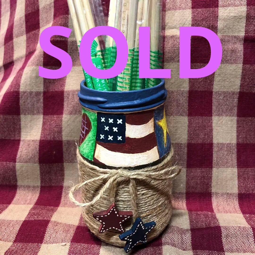 ★多目的カントリー小物入れ⭐︎一輪挿し★