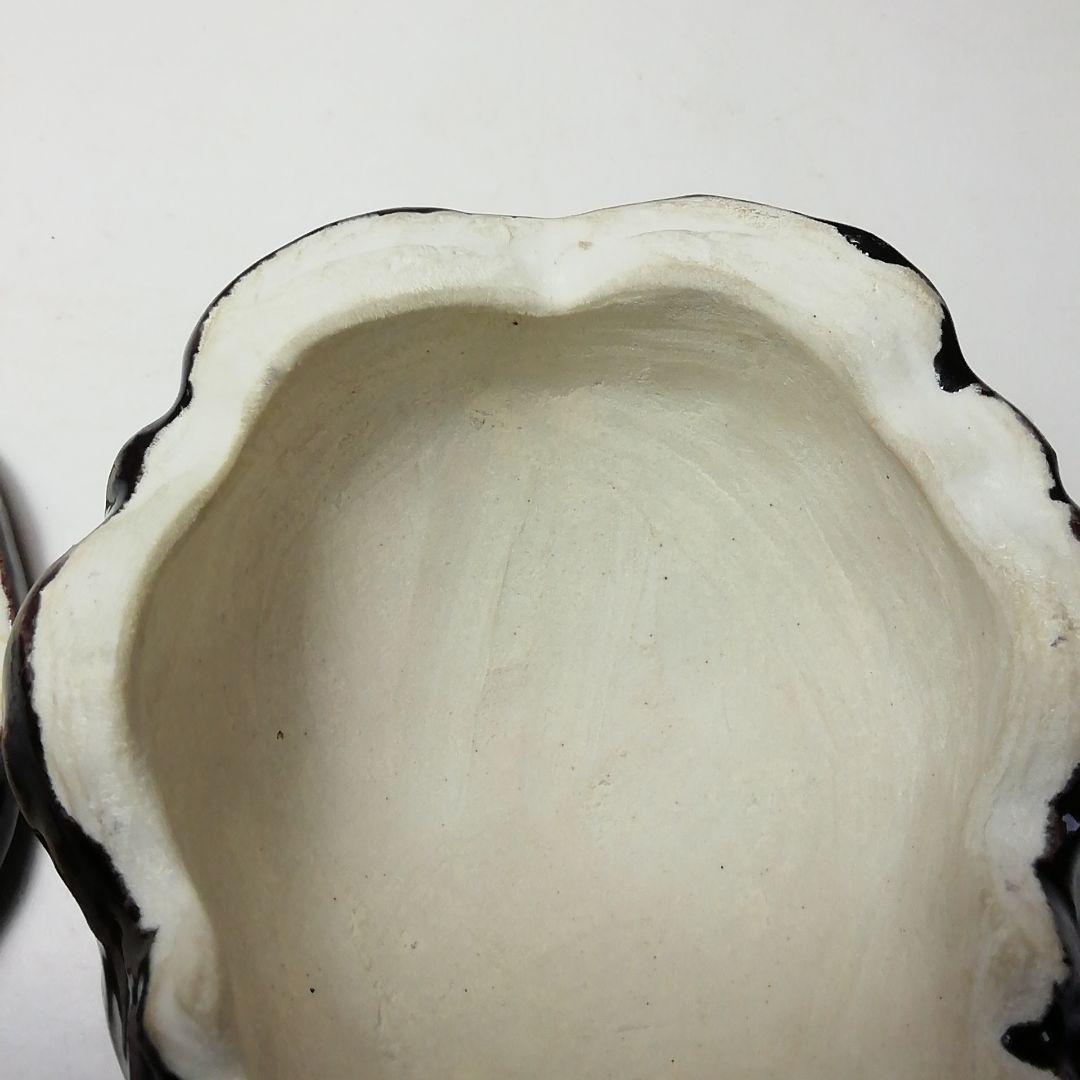 Ｓ７２５　香合　『獅子頭』『九谷焼』『朝倉文夫作』　共箱　茶道具