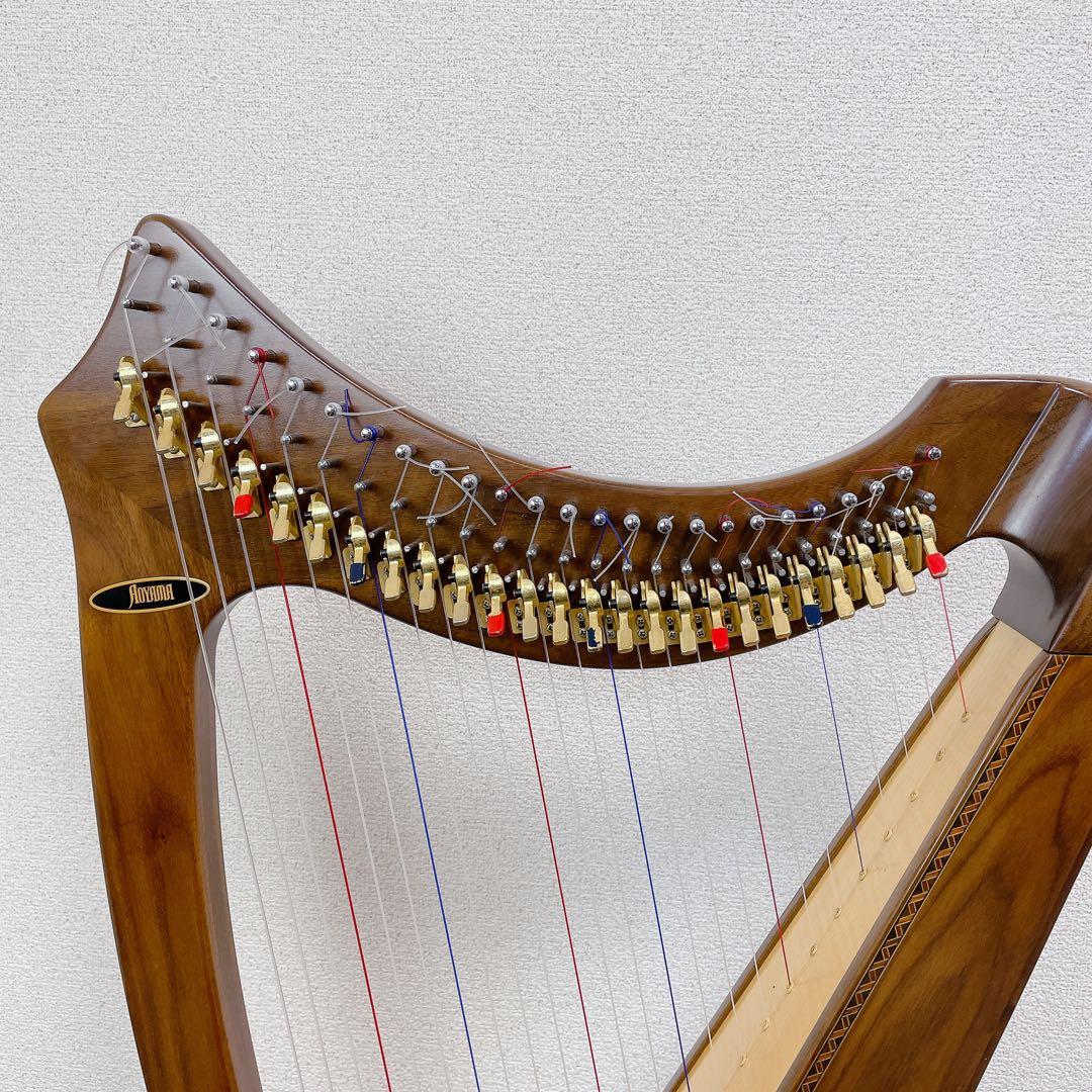 liraAOYAMA ハープ 25s 25弦　サウルハープ　ブラウン