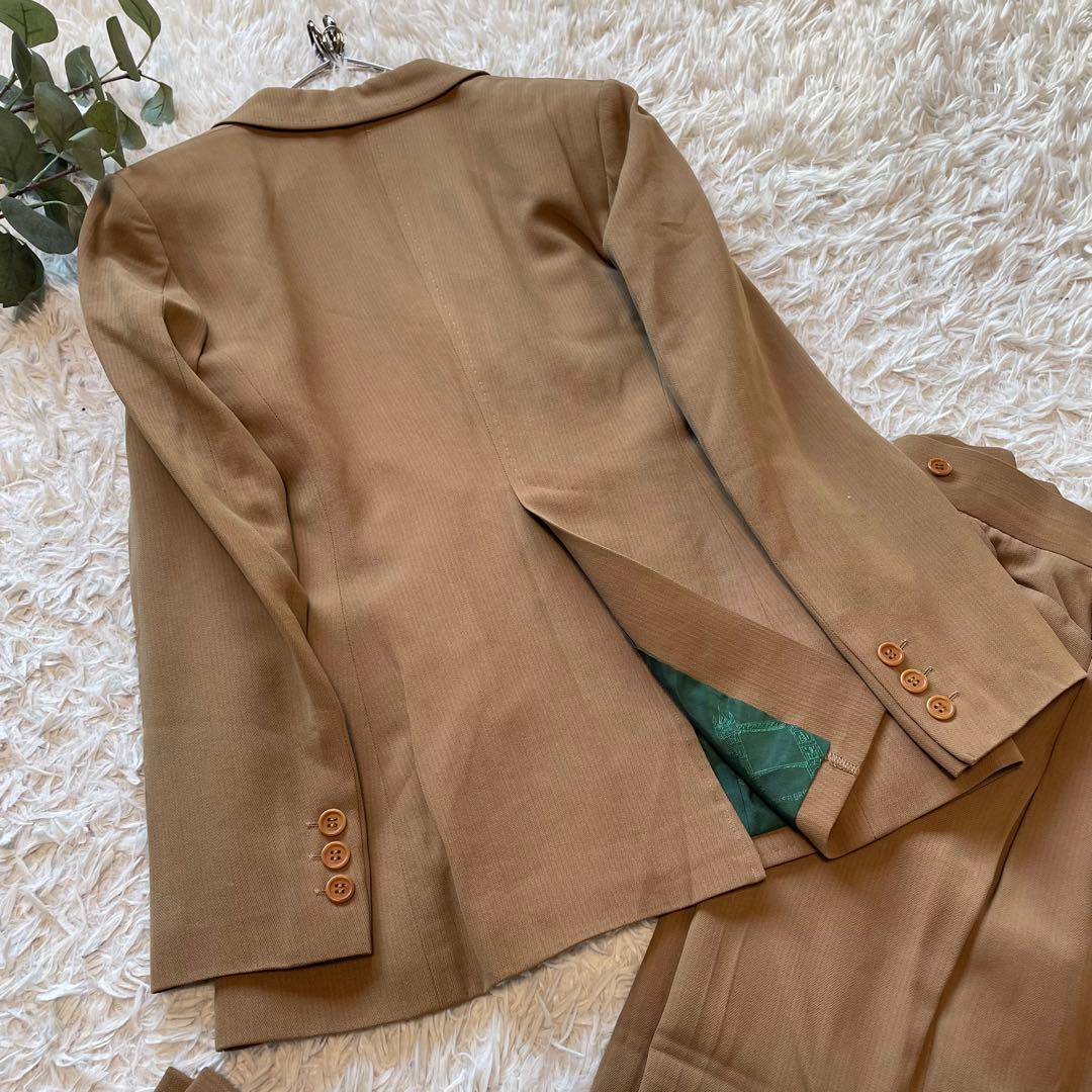 Paul Smith セットアップパンツスーツ　キャメル色　ワイドパンツ　2B