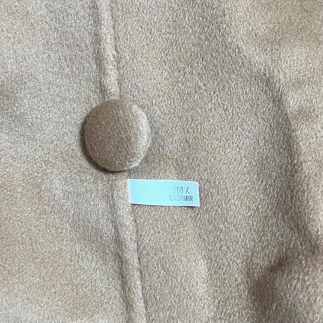 ひろかなです。カシミヤ100% ダブルフェイスロングコート Aライン