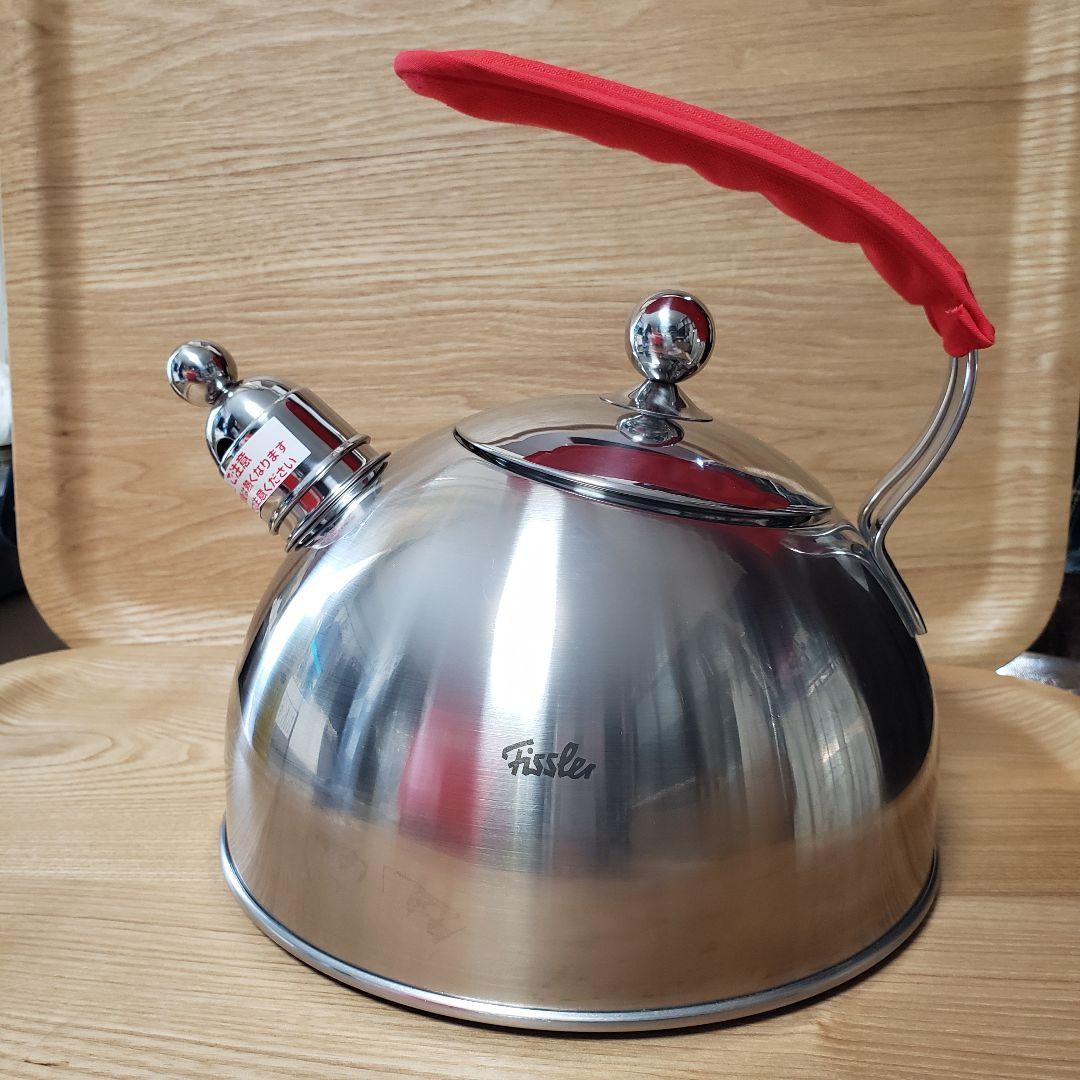 Fissler フィスラーステンレスケトル 2.5L 赤 箱あり