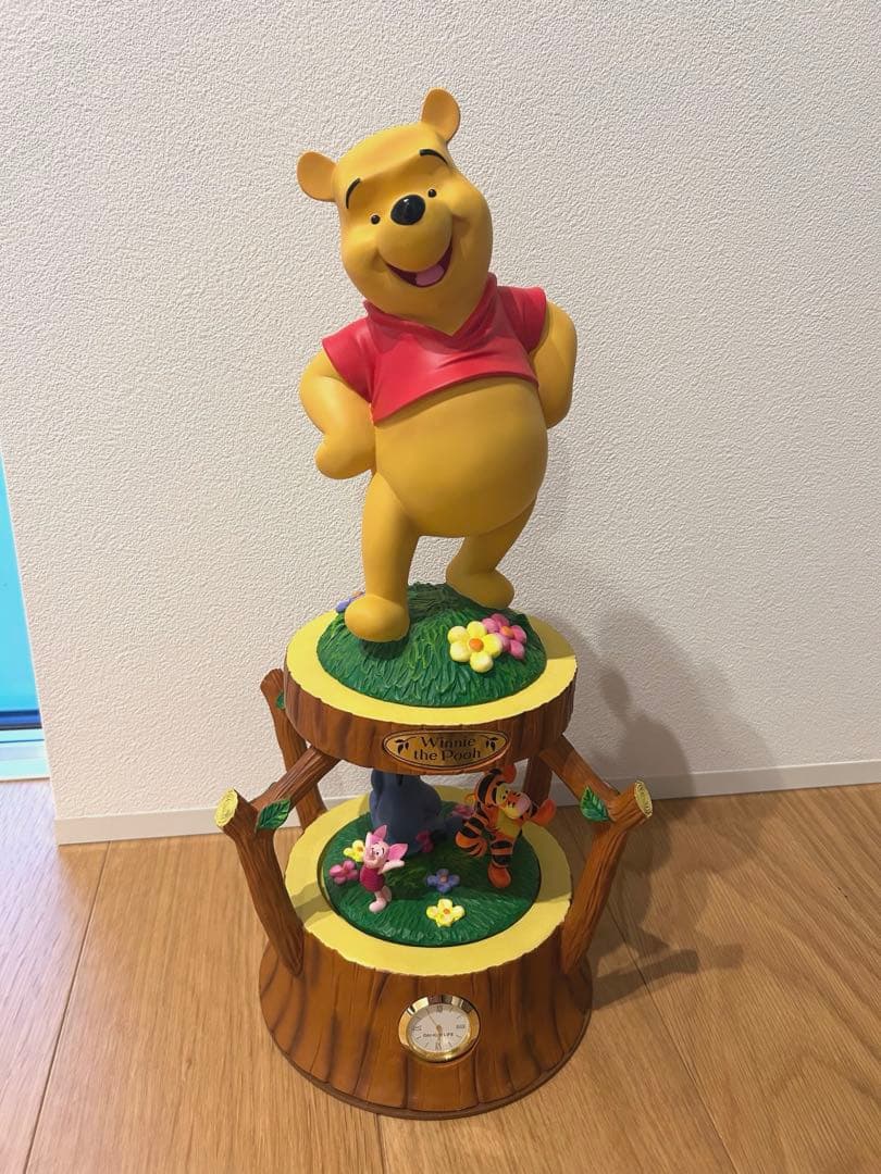 【非売品】希少　限定品　ディズニー　くまのプーさん　オルゴール　置物　時計