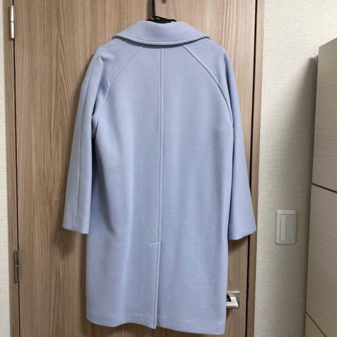 emmi エミ　エミアトリエ　ロングコート　ブルー　水色　チェスターコート