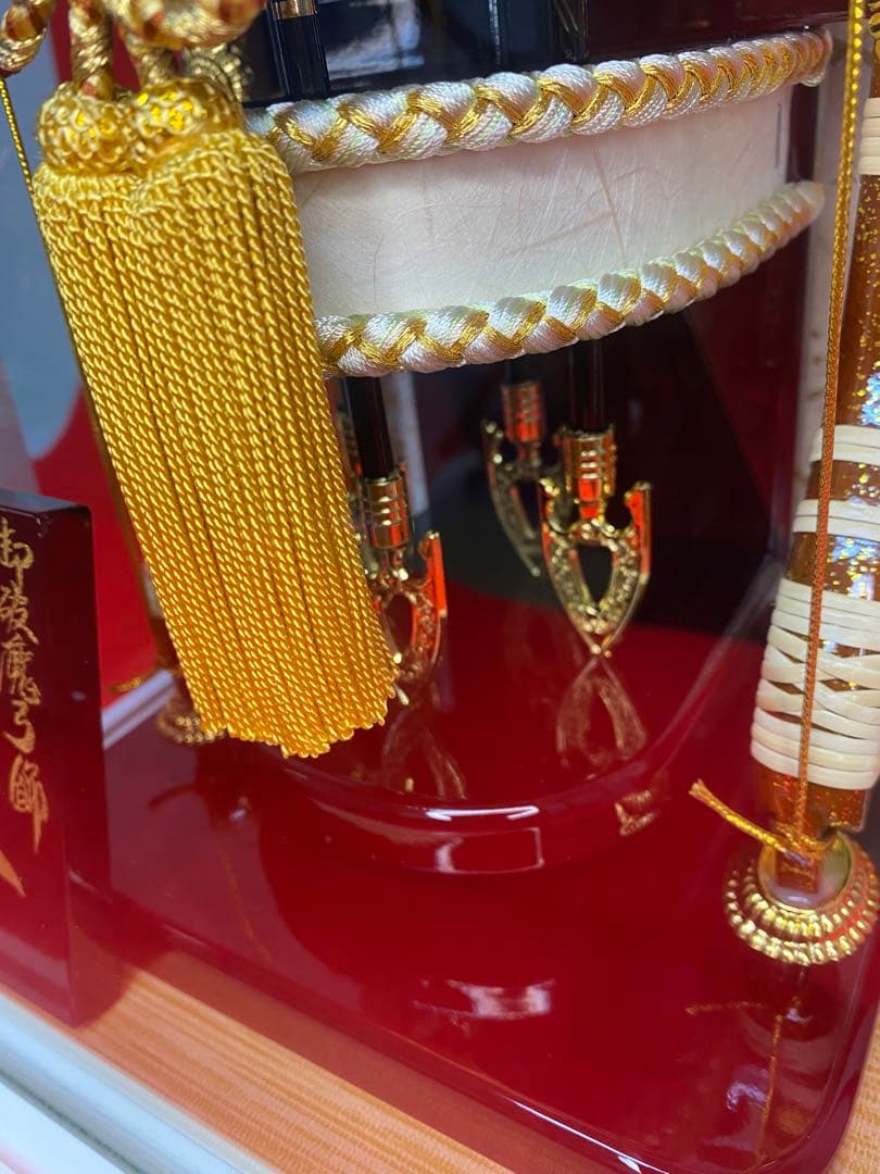 東京久月　破魔弓コンパクトガラスケース１０号・間口約２４×奥行約２３×高約３８㎝