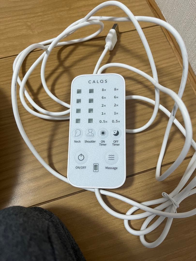 CALQS（カルクス）　首と肩がホッとする枕PLUS カバー付き　ダークグレー