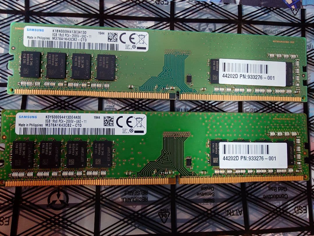 SAMSUNG DDR4-2666V 16GB(8GB×2）④