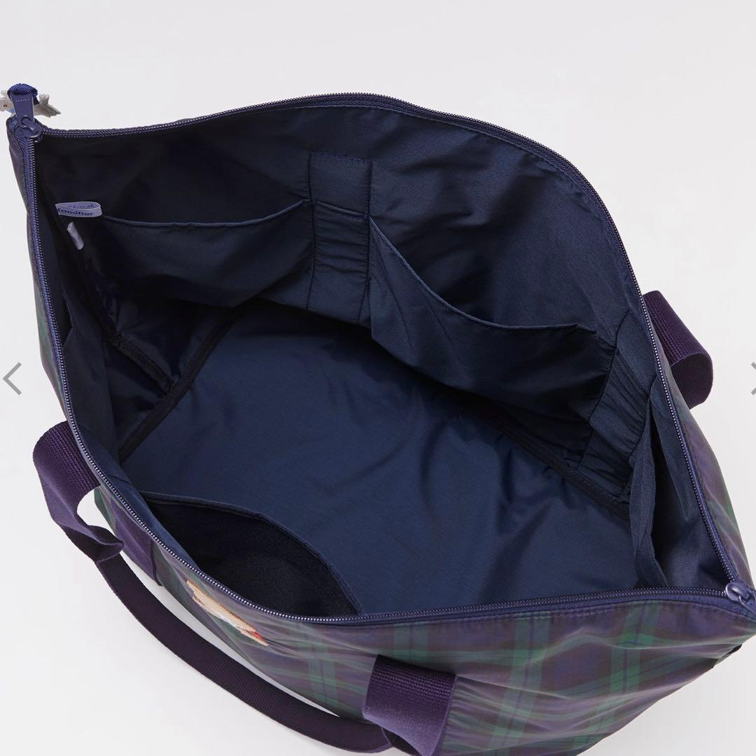 現行品　美品　ファミリア　マザーズバッグ　ブラックウォッチ　2025