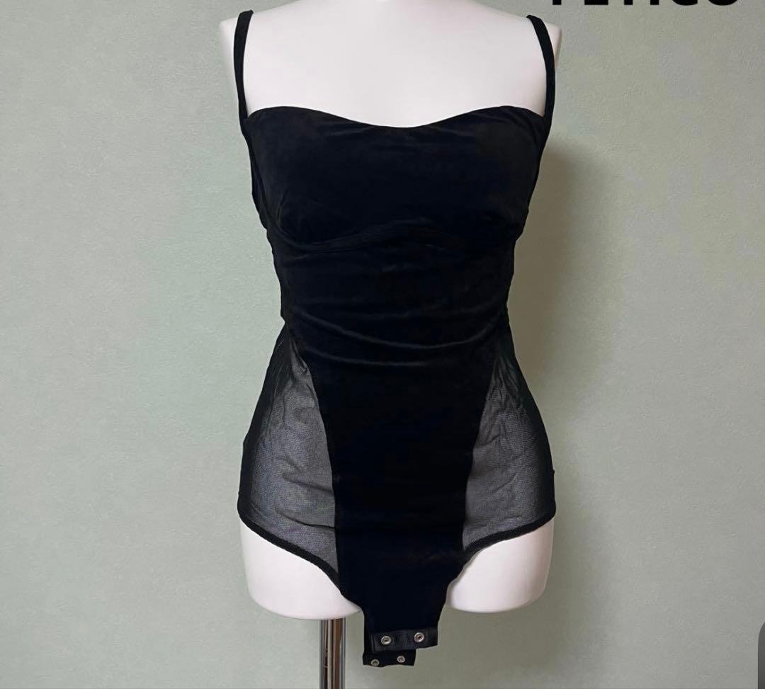 fetico フェティコ　ベロア　ボディスーツ