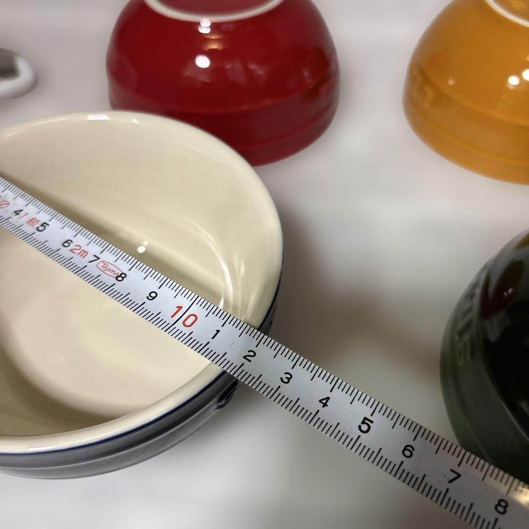 STAUB カラフルボウル 4個セット　　ミニオーバルココット1個