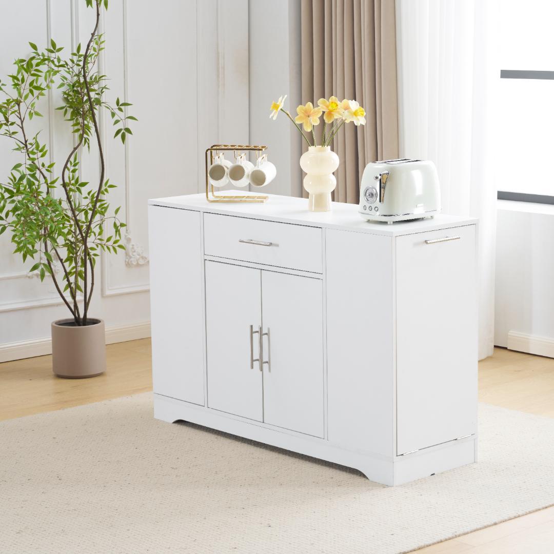 超人気！北欧 収納棚 ン調 コンパクト 省スペース White