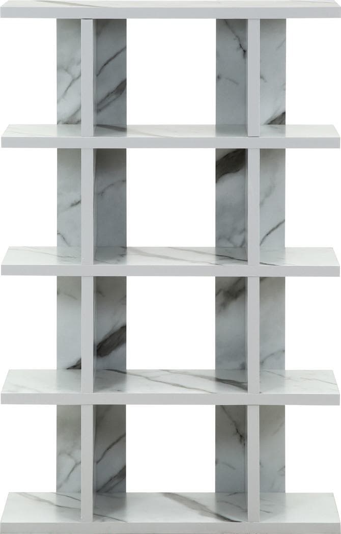 オープンシェルフ５段　大理石柄