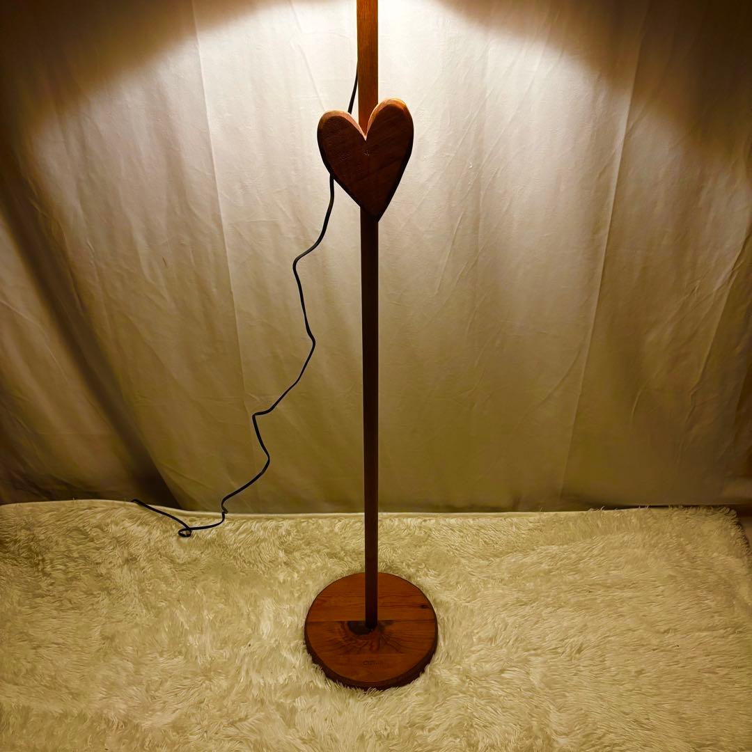 木製フロアスタンド 赤白チェック アンファン