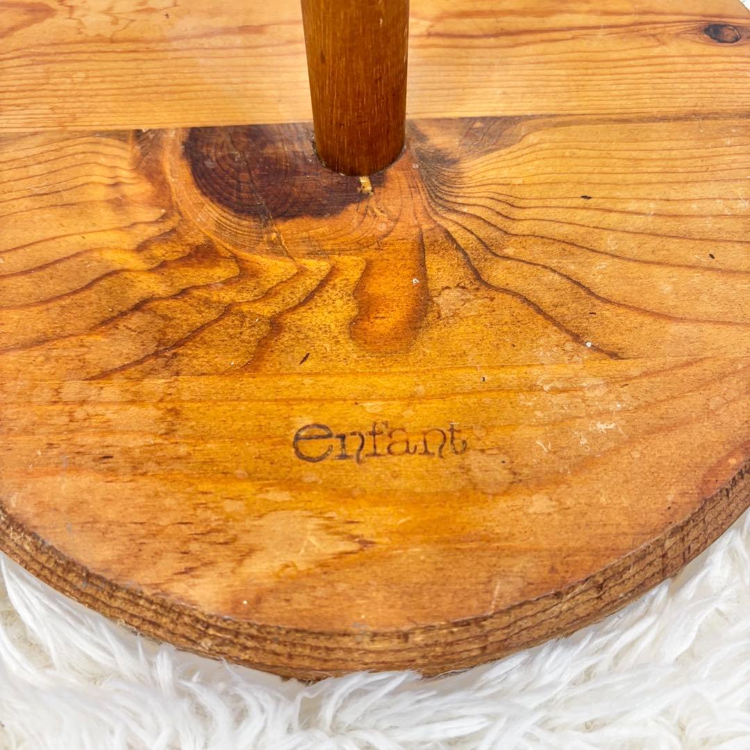 木製フロアスタンド 赤白チェック アンファン