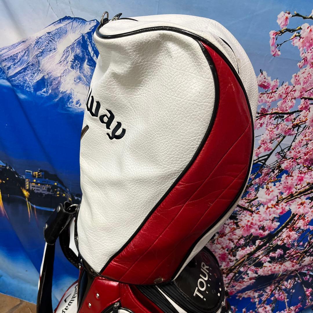 寶BT-1055 Callaway 3点式 キャディバッグ 赤黒