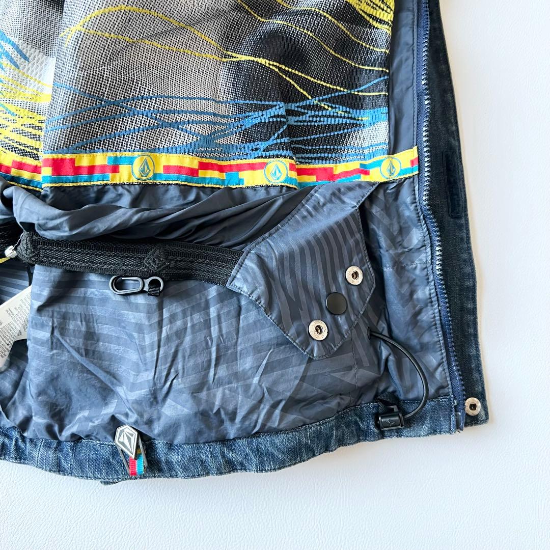 3239　ボルコム　ジャケット デニム素材　スノボウェア　ヴィンテージ加工