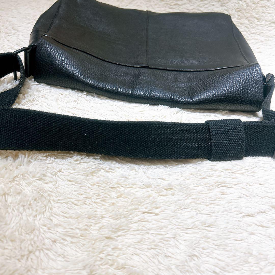 希少✨オールドgapオールレザーバッグメッセンジャーバッグ　ブラック