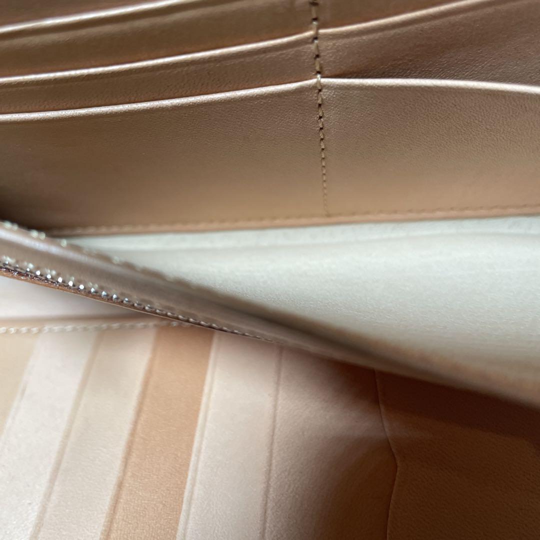 未使用　CYPRIS ラウンドファスナー　長財布　レザー　濃紺　ヌメ革