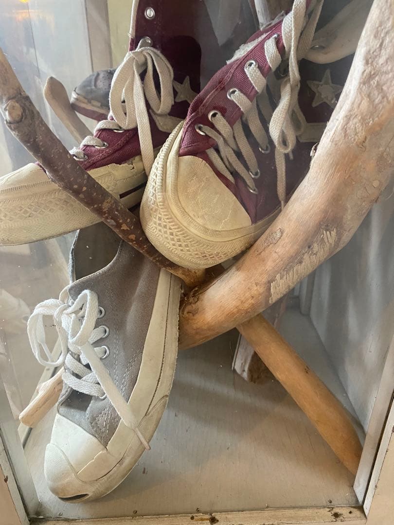 う*ぎ様 NIKE VANS converse vintage 4足入り靴収納キ