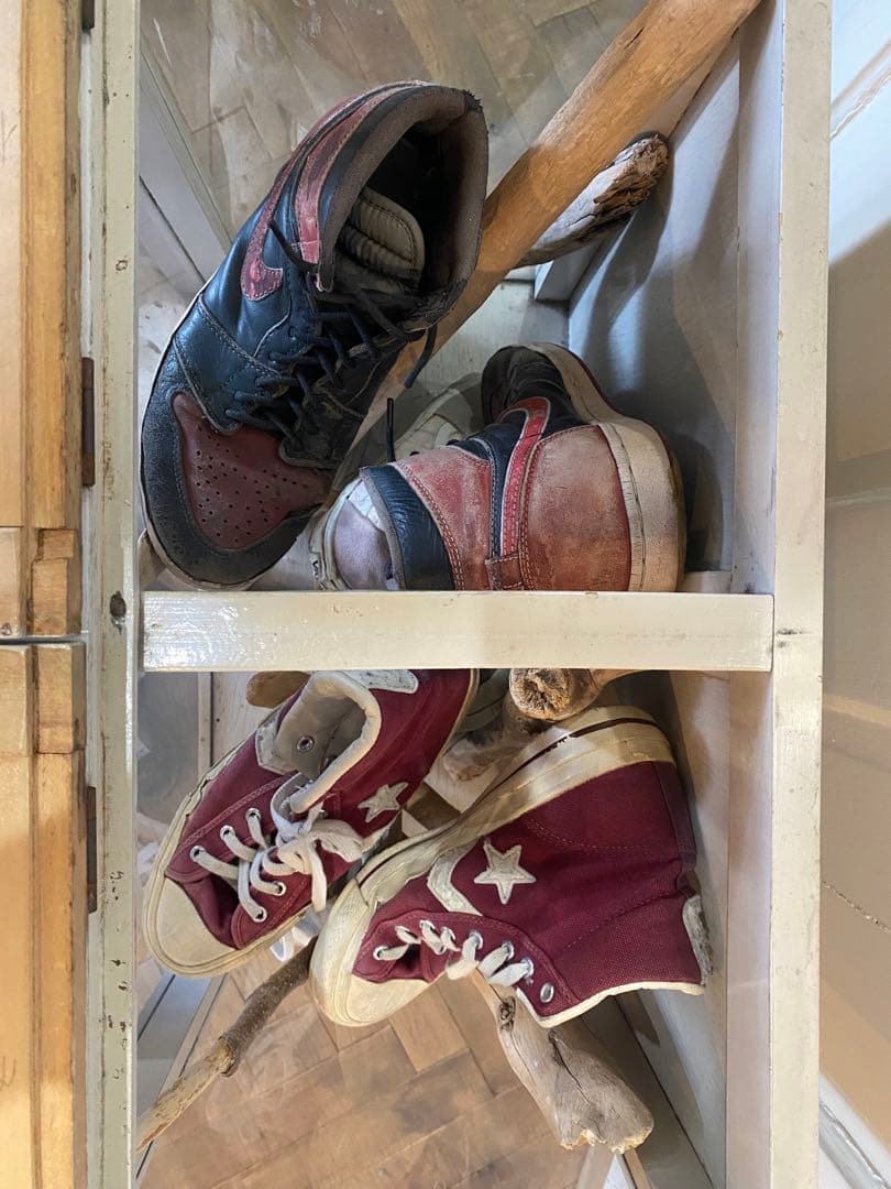 う*ぎ様 NIKE VANS converse vintage 4足入り靴収納キ