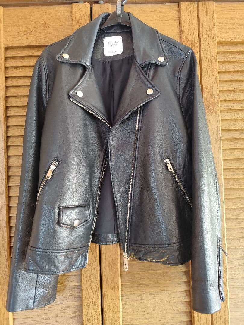 サイズ3 UNITED TOKYO ラム革ライダース ジャケット