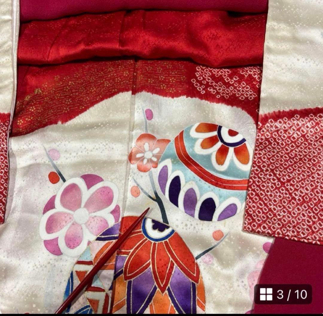 七五三　7歳　着物セット　ハーフ成人式　十三詣り　友禅