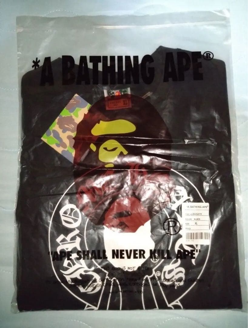 A BATHING APE × CHROME HEARTS コラボTシャツ 黒M