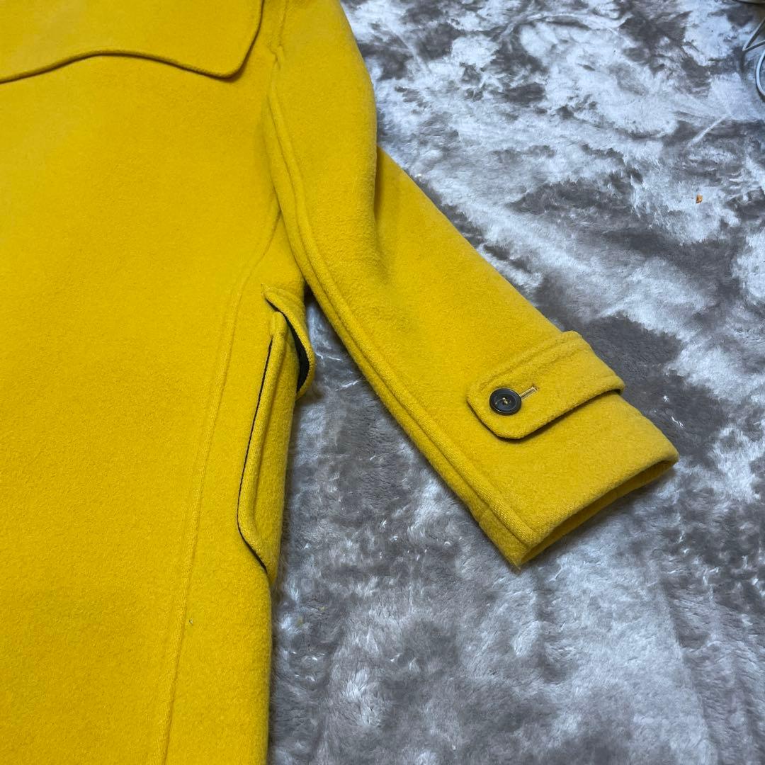 イングランド製 ロンドントラディション 裏チェック ダッフルコート イエロー S