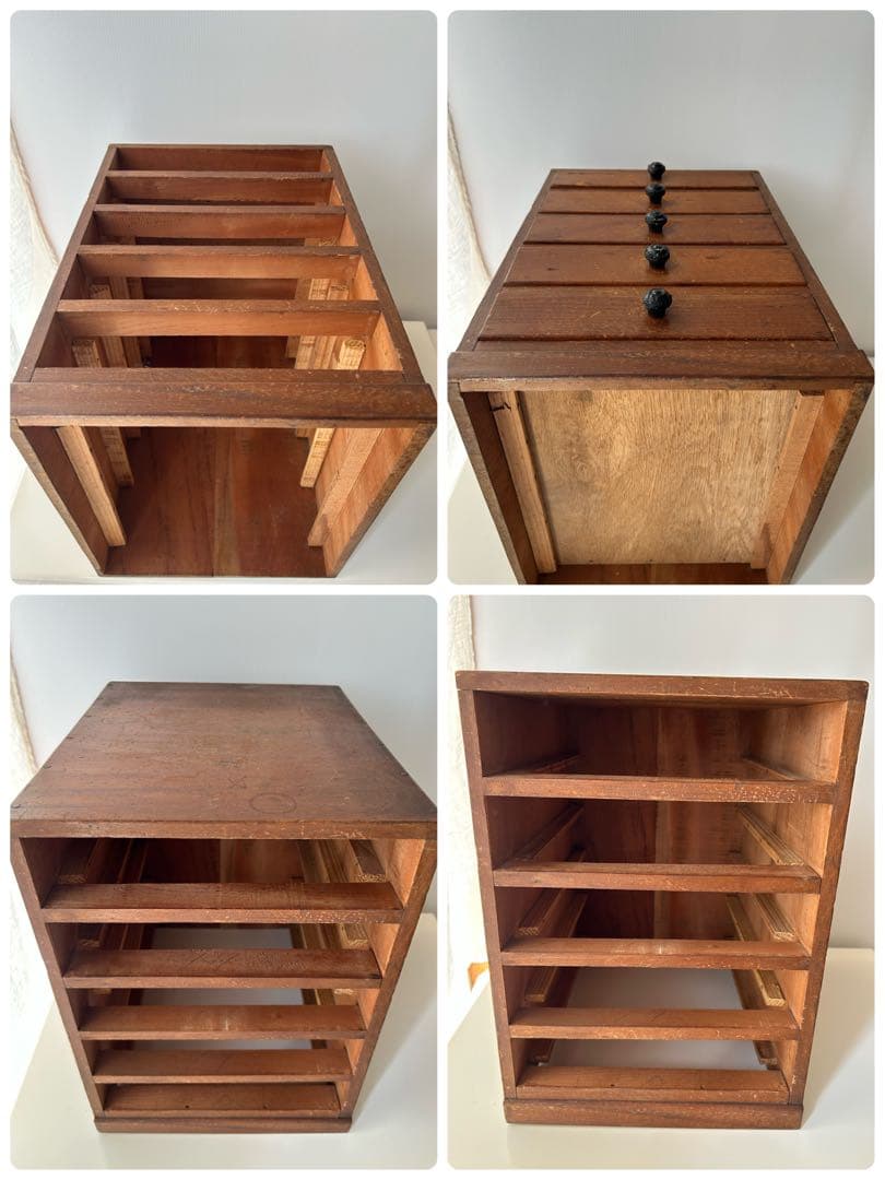 古道具　5杯抽斗　小引き出し　ヴィンテージ　アンティーク　ドロアー　昭和レトロ