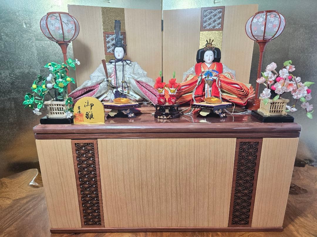 【一点限り】雛人形 収納飾り　最高級官邸雛　SH55