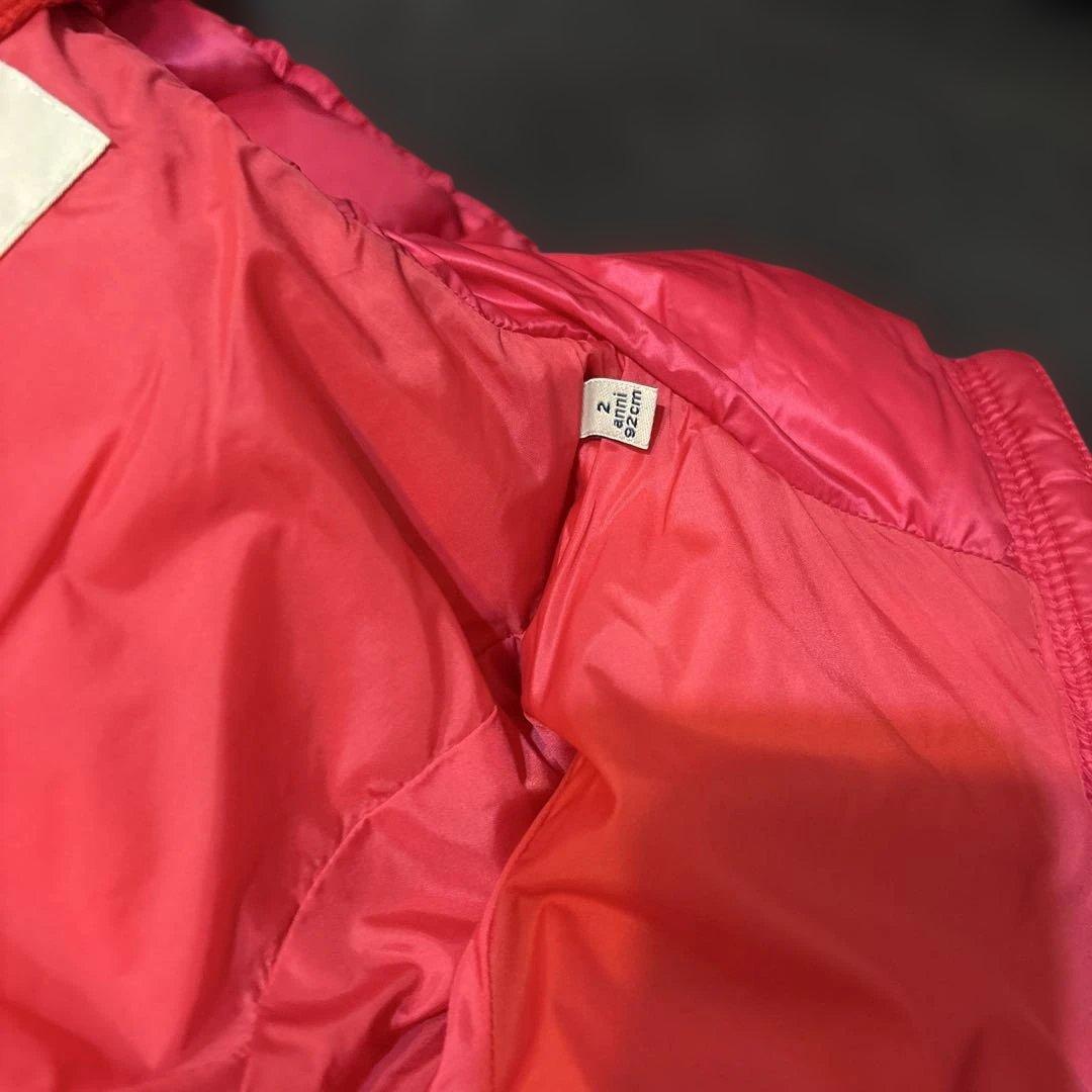 【美品】Moncler フード付き ピンク ダウンコート　92cm