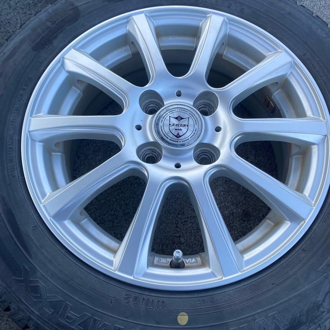 ダンロップ　WM02 165/70R14 2019年製 スタッドレスアルミセット