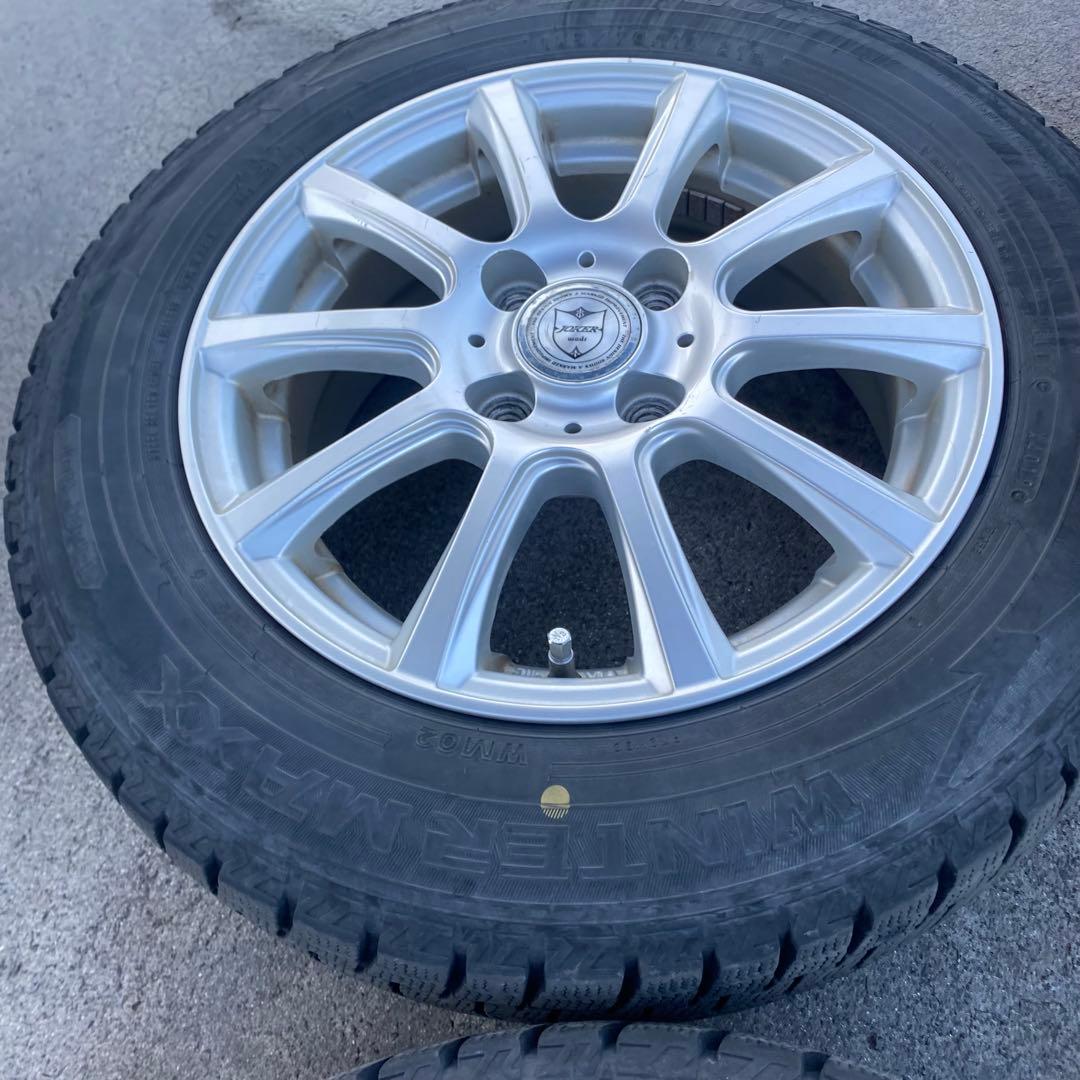 ダンロップ　WM02 165/70R14 2019年製 スタッドレスアルミセット