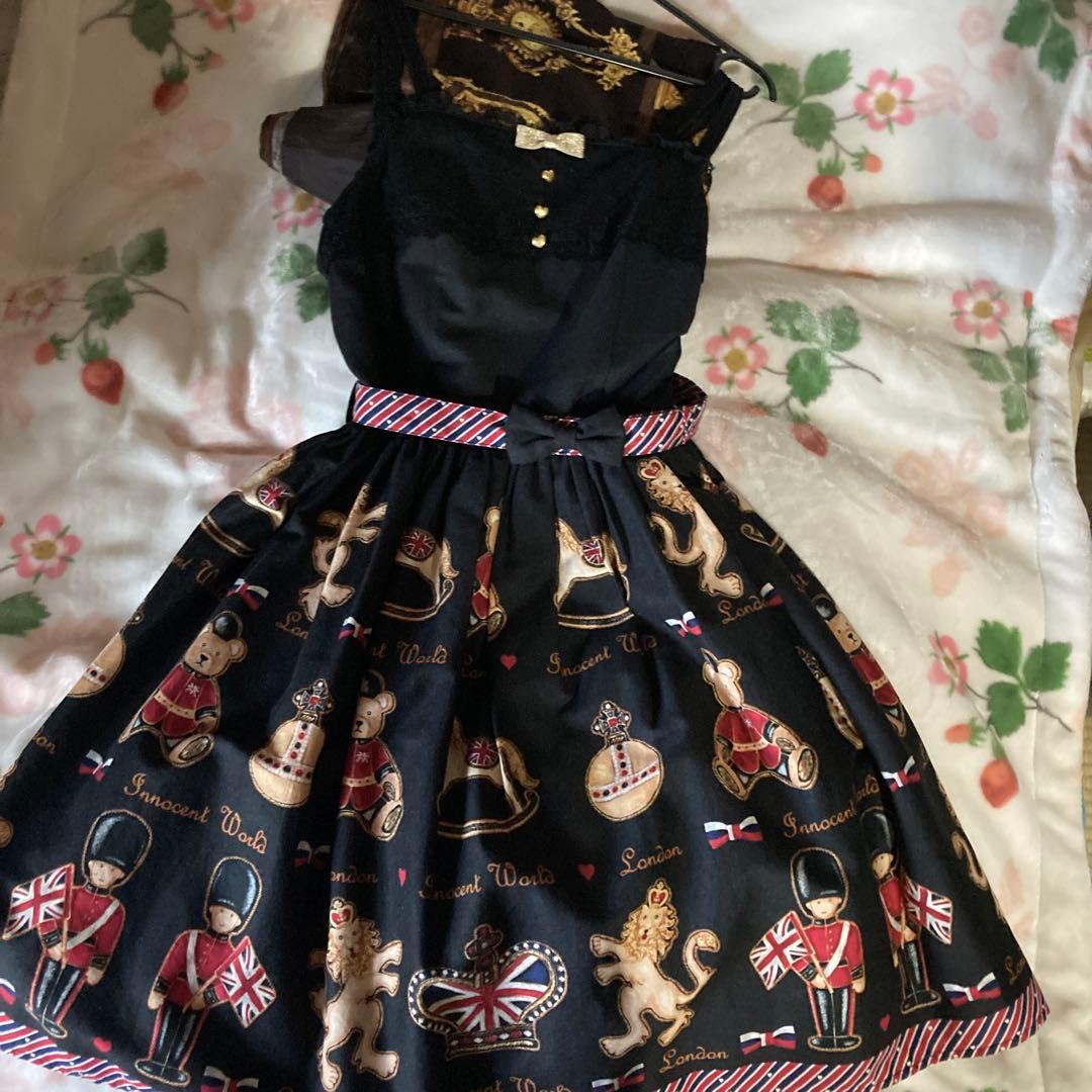 イノセントワールド　HAPPY LONDON　ジャストウエストジャンパースカート