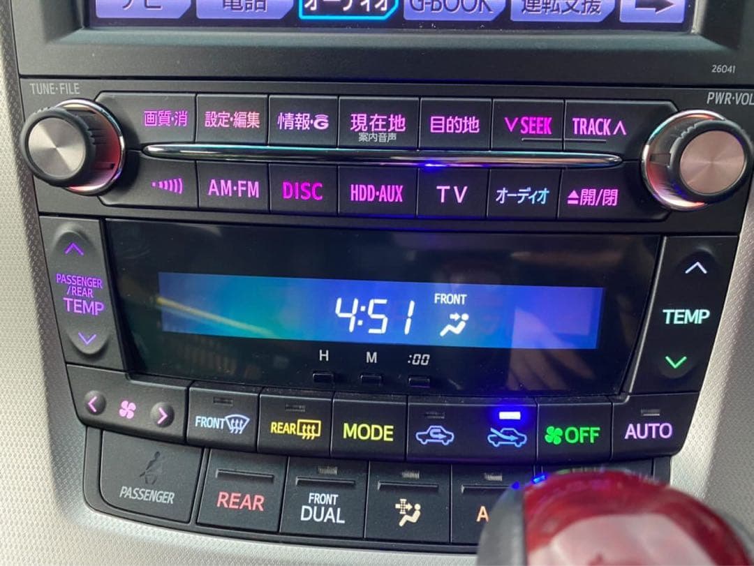 ヴェルファイア アルファード　20前期用レインボー 打ち替え済み エアコンパネル