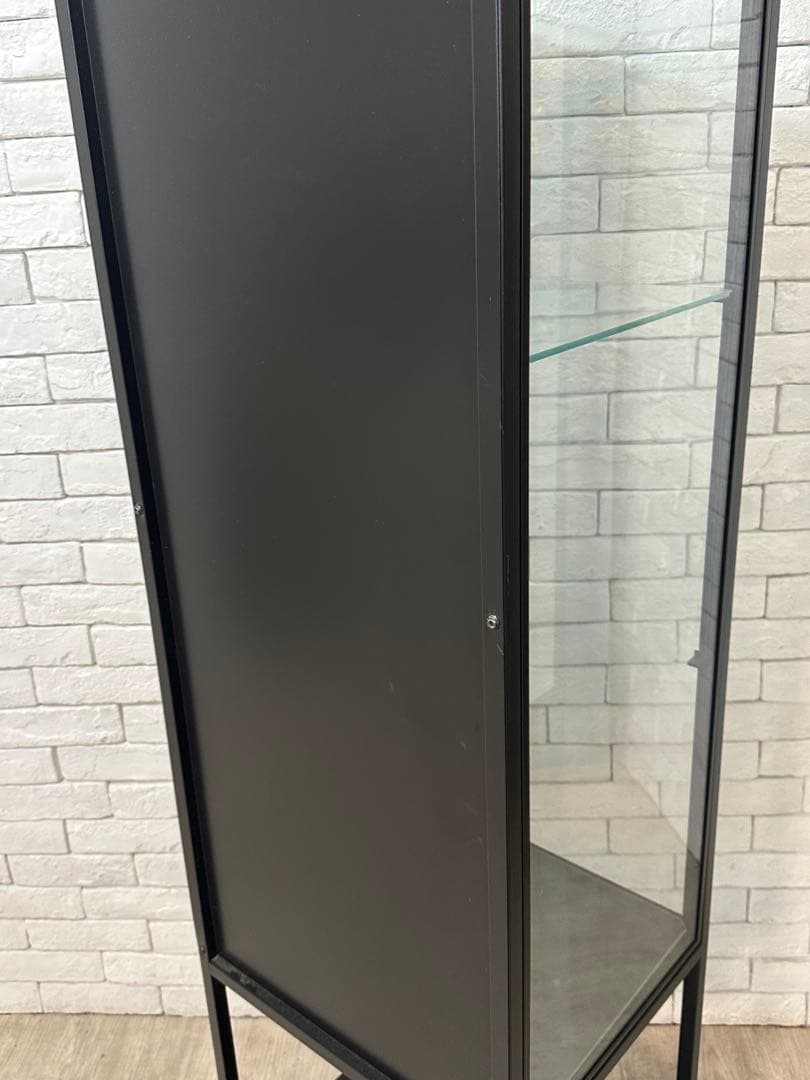 ②【東京都内23区配送無料】イケア　ガラス　コレクション　ケース　キャビネット