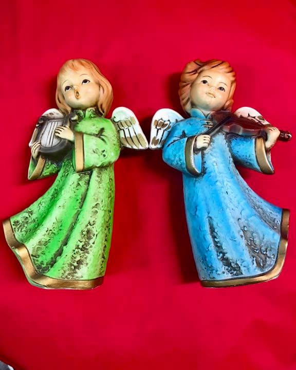 オールドジャパン  米国輸出用 クリスマス陶器置物