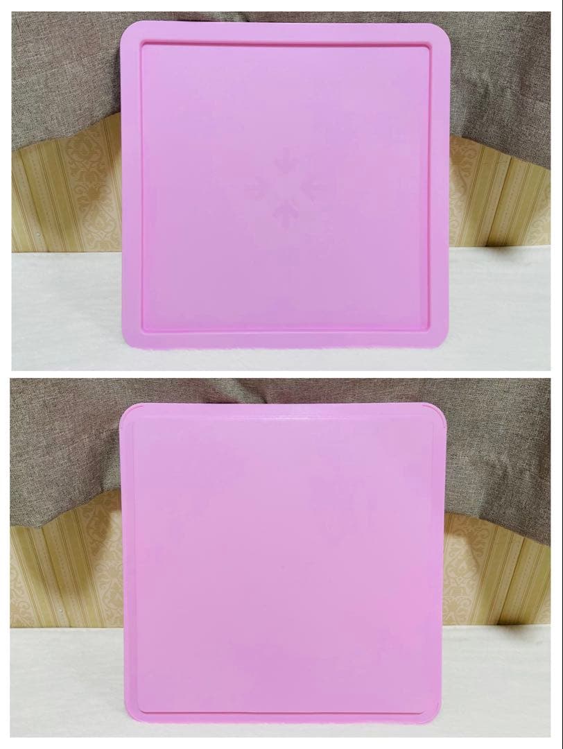 3個セット/タッパーウェア/マルチオーガナイザー/キャスター付きパレット/ピンク